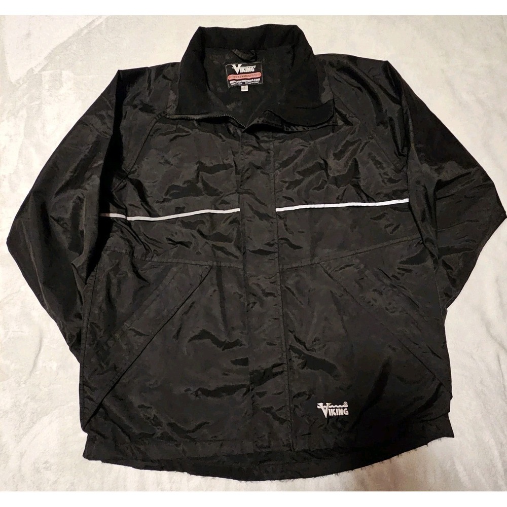 Viking Journeyman 420D Black Waterproof Raincoat Jacket Men's Size Medium (50...